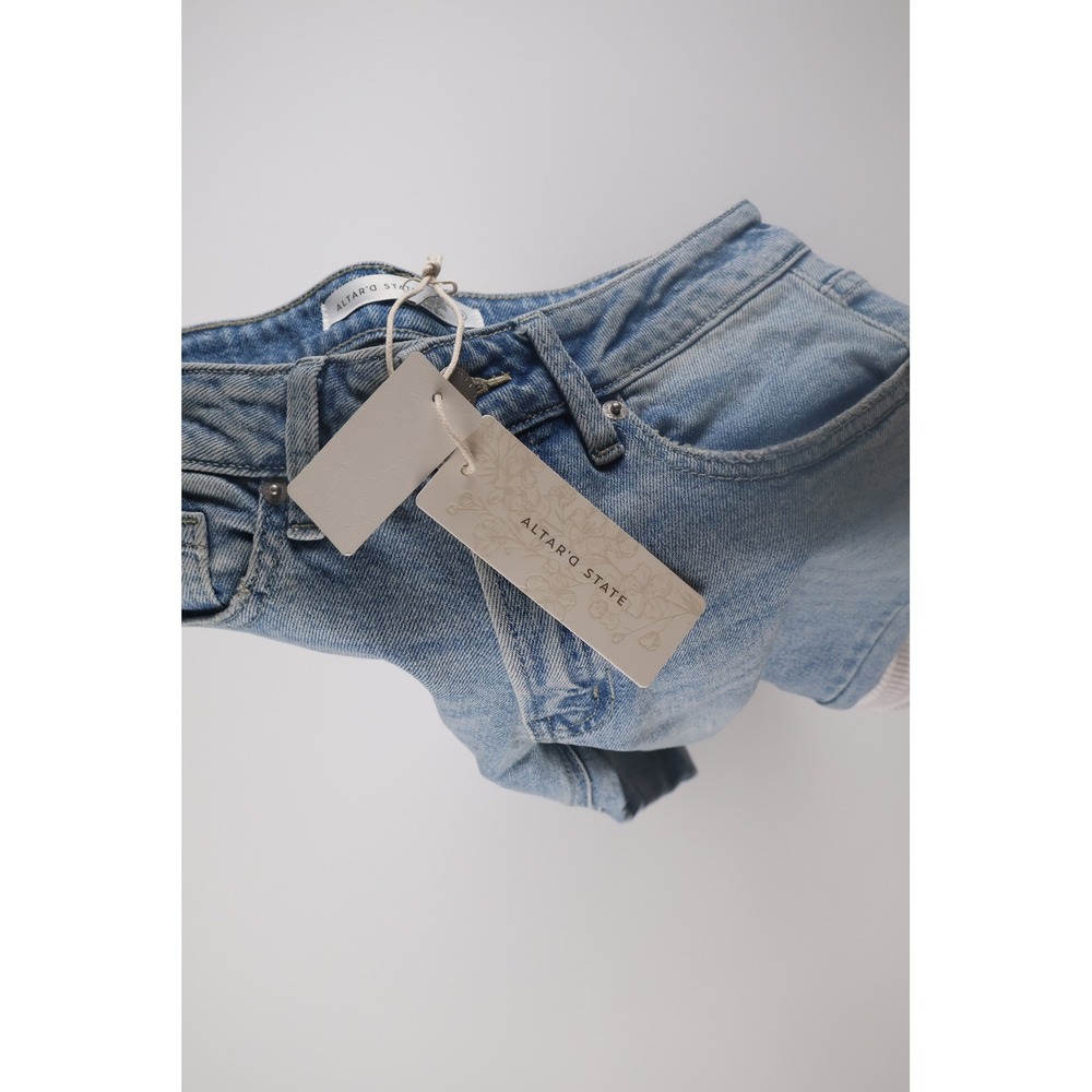 Altar'd State Jeans Wide Leg 26 Light Blue Denim Casual - Picture 7 of 8